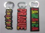 Customized Singapore Prague Country Name Letters Rubber PVC Fridge Magnet Bottle