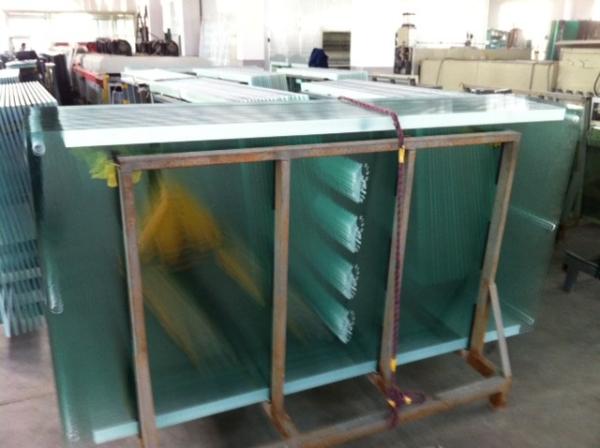 Tempered Safety Glass Street Furniture with White Ceramic Printing safety glass