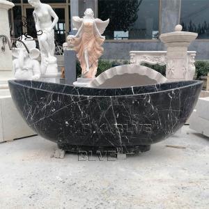 China large Freestanding Marble Bathtub Natural Carrara Stone For Bathroom factory