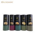 Cookies Paper Tube Food Container Round Edge Paper Tube Custom Size Packaging