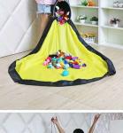 Toy Storage Bag with large play mat Kids Organizer Baskets with removable play