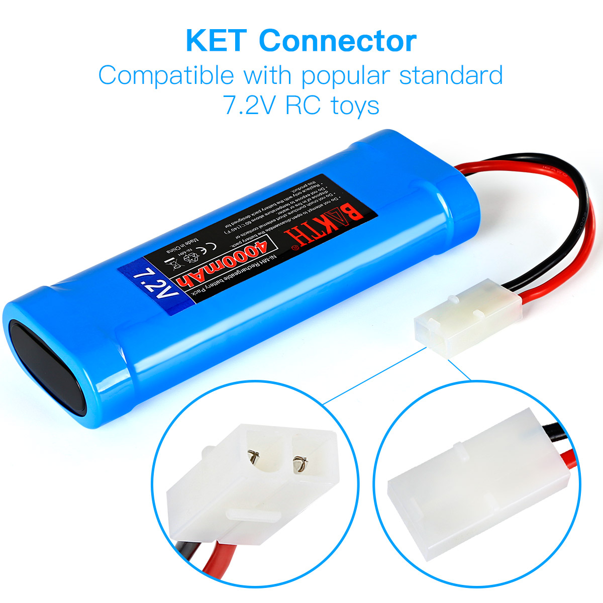 Ni Mh 7.2V 4000mAh Nickel Metal Hydride Battery Car Nickel Rechargeable Batteries