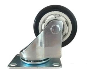China 3 inch swivel casters urethane casters plastic wheels zinc plated factory