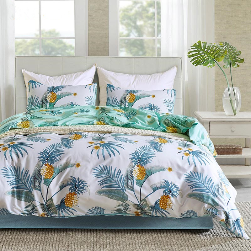300tc Thread Count Solid Pattern 100% Lyocell Bedding Sheet Set for Comfortable Sleep