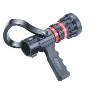 China Flow Aluminum / Brass Fire Hose Nozzle Storz Type With Pistol Grip Adjust on sale