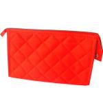 Personalized Small Polyester Zippered Cosmetic Bag , Red / Blue / Yellow / Black