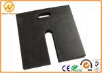 Recycled Rubber Sign Pedestal Base , 20 lbs Heavy Duty Black Pedestal Stand