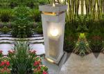 Light Ball Marble Effect Wood Rattan Garden Fountain