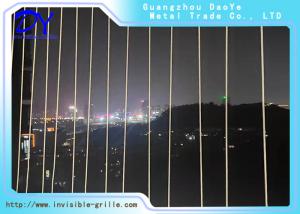 China Stainless Steel Wires Buildings Safety Invisible Grille 1.8mm Thickness factory