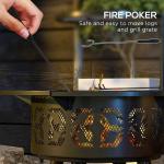 Outdoor Warming Portable Round Steel Wood Burning Firepit Charcoal BBQ Grill