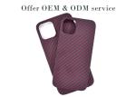 Matte Finish Aramid Fiber Phone Case For iPhone 12