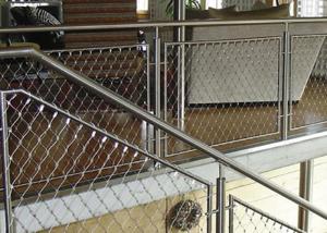 China Stairway 2.0mm Architectural Wire Mesh , Steel Cable Netting factory