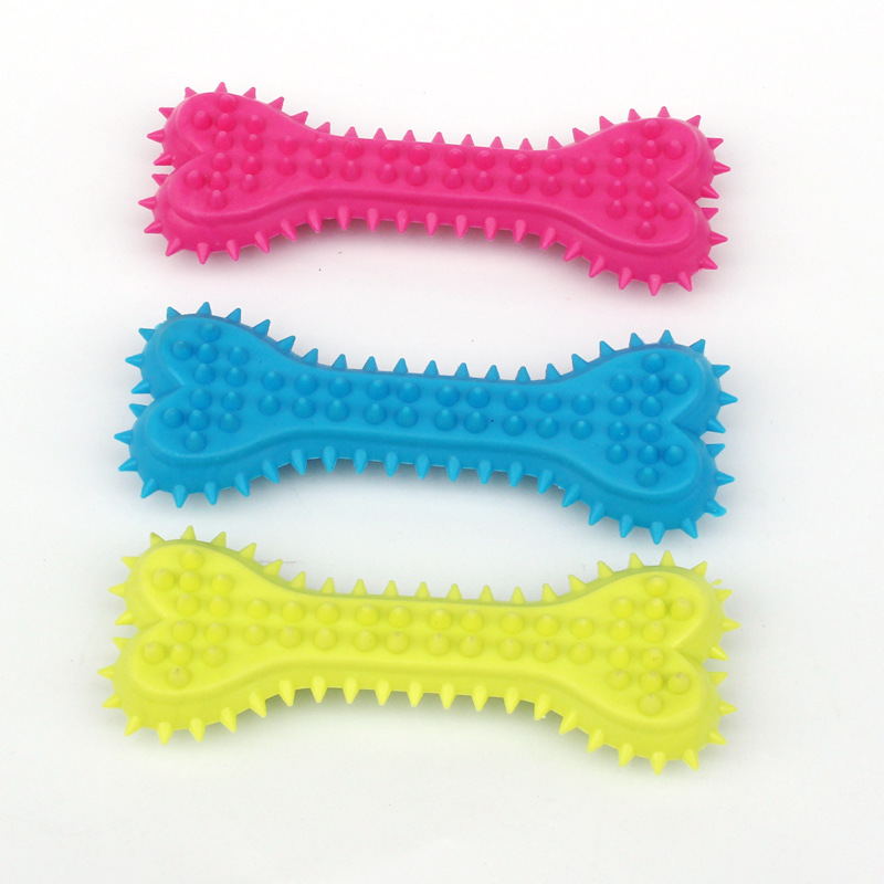 Dogs Pet Toys for Bone Toy Juguetes Para Mascotas Teeth Cleaning Rubber Toothbrush Stick