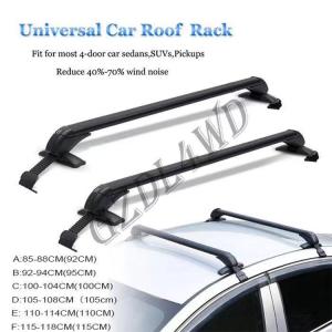 China A - F Style Black / White Color Roof Rack Bar Aluminum Alloy For 4x4 Offroad Pickup factory