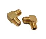 90 Degree Brass Elbow 1/4" NPT Male * 3/8'' Flare Pipe Fittings