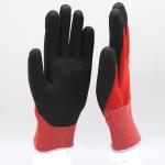 Nylon Liner Coated Black Industrial Cut Resistant Gloves High Flexiblity