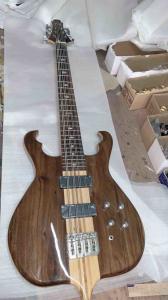 China 8 Strings Bass Guitar One Through Neck-Body Solid Walnut In Natural factory