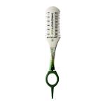 Custom white hairdressers special rotating shaving comb to thin hair and repair