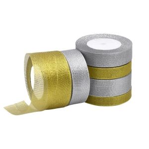 Gold and silver onion with bow decoration accessories, Christmas decoration,