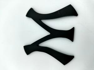China Inkjetprinting Custom Logo Label Stickers PVC Material Viscose Shape factory
