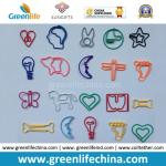 Variety Colours Cute Office Stationery Paperclips Metal Safety Clip Holder