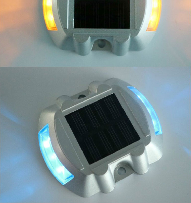 Road Safety High Visible LED Strobe Cast Aluminum Road Stud with Weather Resistance