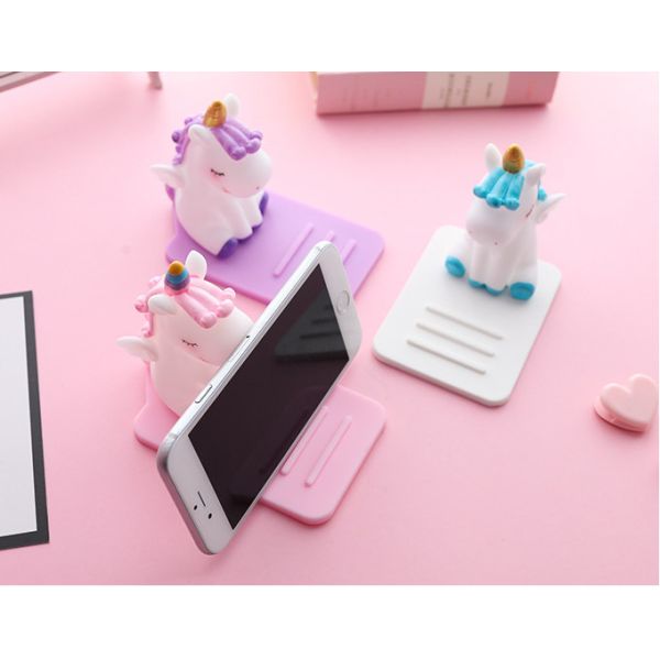 Cartoon Silicone Lazy Mobile Phone Holder Unicorn Car Desktop Multi-function Adjustable Bracket Non-slip Stand