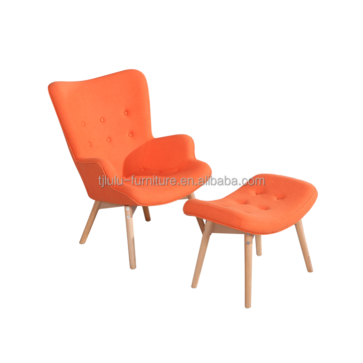 Hospital Customized Practical Livingroom Armchair with Solid Wood Frame and Fabric Seat Back Material