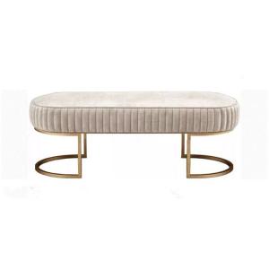 China Gold 150cm Fancy Leather Couch 50cm Ottoman Sofa Bed factory
