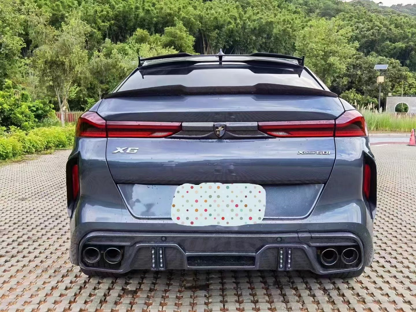 Auto Parts for BMW X6M F96 Carbon Fiber Body Kit X6M F96 Upgraded LARTE Design Style Front Shovel Diffuser Spoiler Body Kit