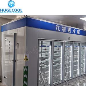 China Gas Station Glass Door Walk In Cooler For Drinks factory