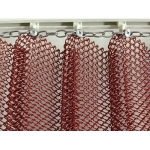 Anodized Oxidation Aluminium Metal Curtain Woven Mesh Curtain With Advanced