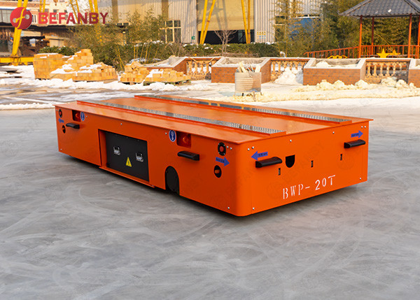 Heavy Load Handling Cylindric Objects Battery Trackles Transport Cart