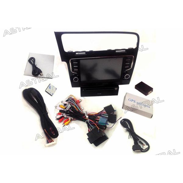 Portuguese Hebrew Volkswagen GPS Navigation System Dual Zone Car Video GPS for Golf7