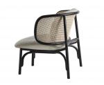 Wooden Single Rattan Chair for Latest Design Upholstered Wood Chair W68*D70