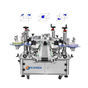 China Fast Speed Flat Labeling Machine for Square Bottles 40 pcs/min Capacity PLC Contro factory