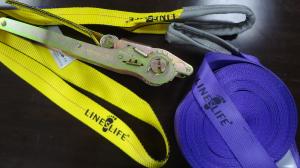 China Width 2&quot; Slackline Rope High Breaking Load Tree Anchors Customized Colors factory