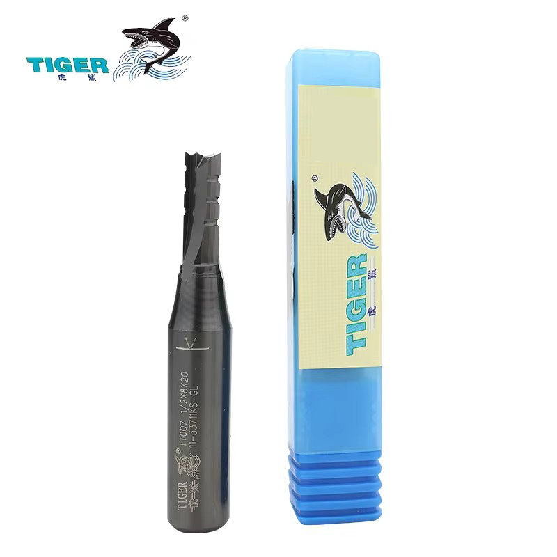 Three Blade 55HRC Tiger Bit Cnc Router Bit Straight Blade Woodworking Milling Cutter