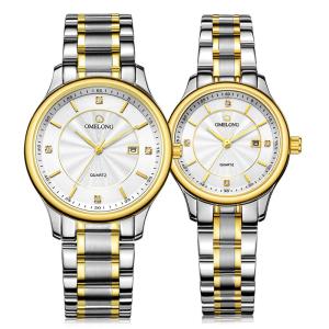 China Calendar Quartz Waterproof Couple Watch 40mm Case SGS With Date factory