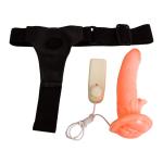 Hot New Product vibration Strap-on 2 AA batteries PVC Material
