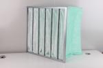 Low Pressure Drop Panel Air Filter Dust Collector Bags F6 Green Color CE