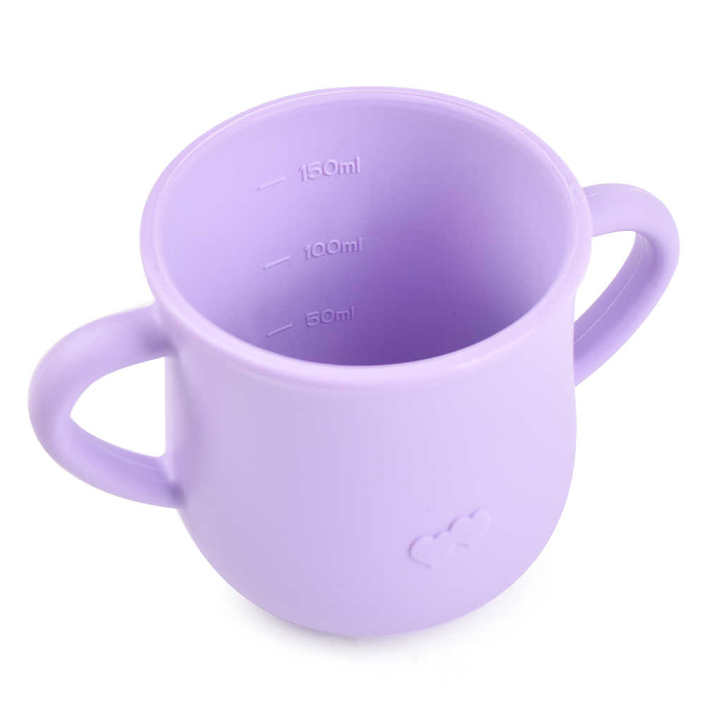 Customizable Silicone Sippy Cup For 6 Month Old Pink And Green