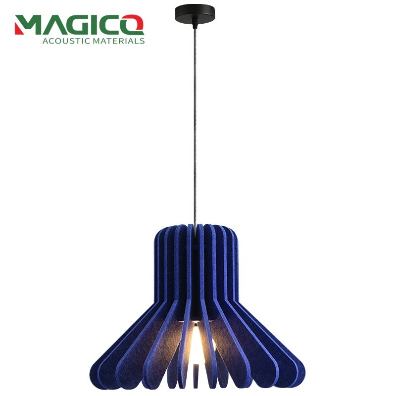 New Sound Absorbing Felt Lampshade Three Layer Design Commercial Pendent Light