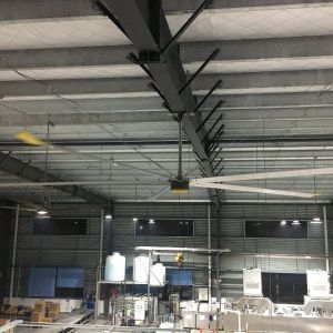 Hvls Large Industrial Ceiling Fans with Energy-Saving Pmsm Motor in the