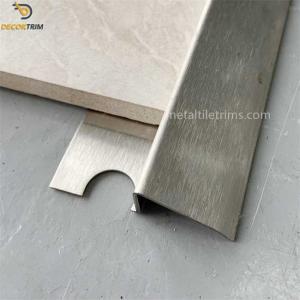 China SS316 Stainless Steel Transition Strip , 12mm Flooring Edging Trim factory