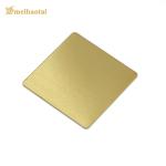 Brushed Hairline Stainless Steel Sheet Vibration SS plate Pvd Color Coating ASTM