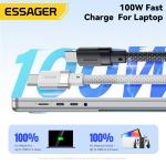 ESSAGER ES-X53 Series 100W USB C to USB C Magnetic Charging Cable