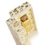 Floral Pattern multipurpose Perfume Set Box , Hinged Paper Box Luxury Gold