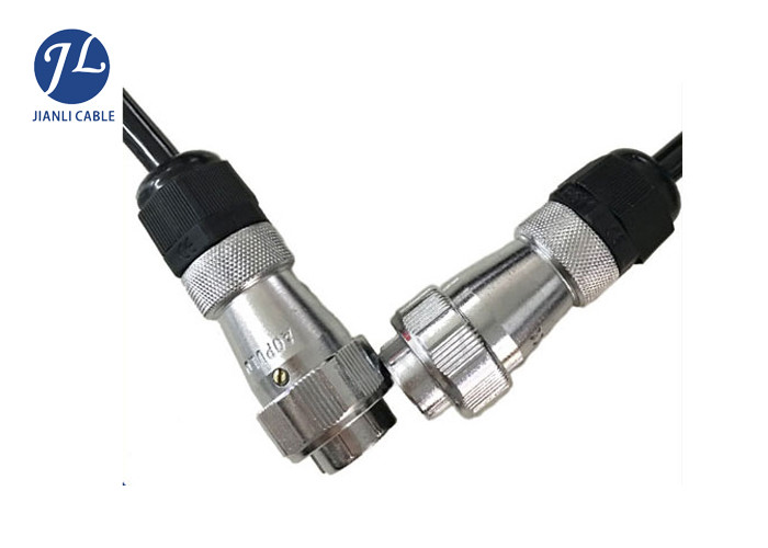 5 Pin Spring Coiled Trailer Cable , Curly Electric Cable For Vehicle Safety System