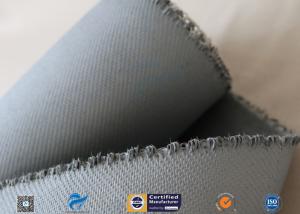 China 1550G 1.5MM Thermal Insulation Materials Grey Silicone Coated Fiberglass Fabric factory